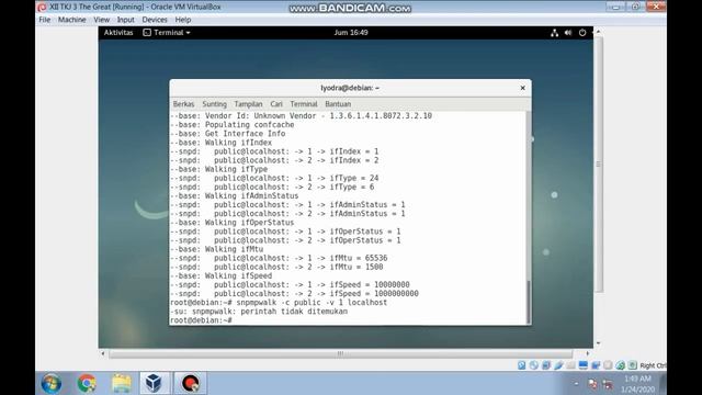 Instalasi dan Monitoring jaringan menggunakan SNMP | LINUX Debian 9 смотреть онлайн