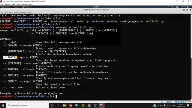 Subdomain Gathering with Sublist3r смотреть онлайн