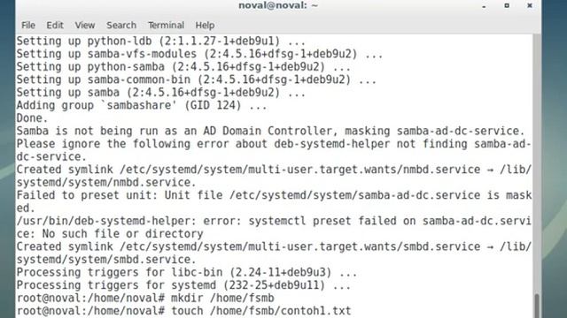KONFIGURASI SAMBA SERVER PADA DEBIAN 9.7 смотреть онлайн