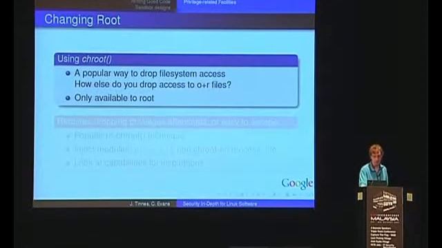 Julien Tinnes_ Chris Evans - Security In-Depth for Linux Software-00 смотреть онлайн