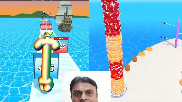 🥭 Tall Man Run 🆚 Pancake Run All Levels | ios Android Gameplay Walkthrough | New Android Games смотреть онлайн