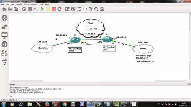 Connect to Centos Server Consol using NAT Overload (PAT) смотреть онлайн