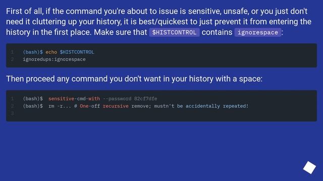 Remove a certain line from Bash history file смотреть онлайн