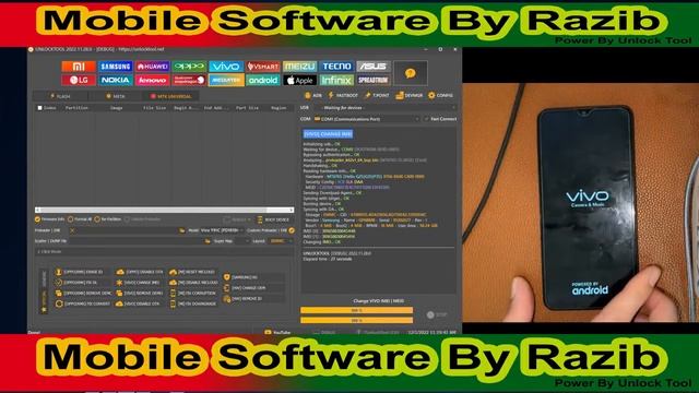 Change IMEI Vivo Y91   Y91i   Y93 PD1818CF GF DF Blocked Brom Mode Need TestPoint With By UnlockToo