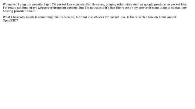 How can I find the source of packet loss in a traceroute? смотреть онлайн