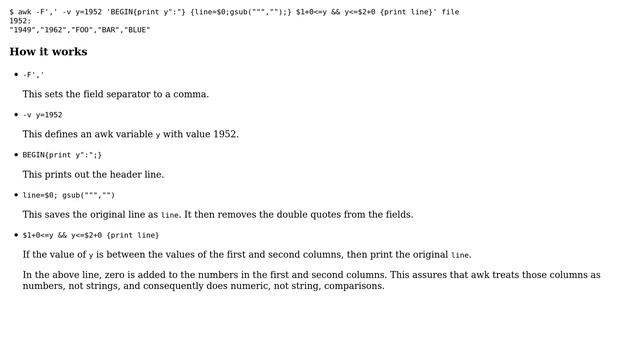 Unix & Linux: Awk - Print row if number is between column 1 and column 2 (4 Solutions!!) смотреть онлайн