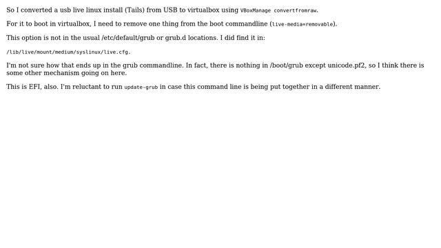 Unix & Linux: How to change grub boot menu on a (formerly) live linux system? смотреть онлайн