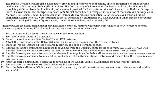 I accidentally installed whereami on my EC2 instance (ubuntu) now I can't ssh into machine смотреть онлайн