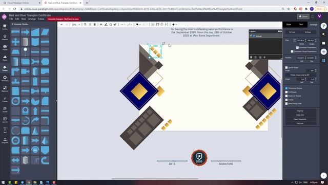 Free Certificate Design Make a Golden Ornament Style Appreciation Certificate using VP InfoART Free смотреть онлайн