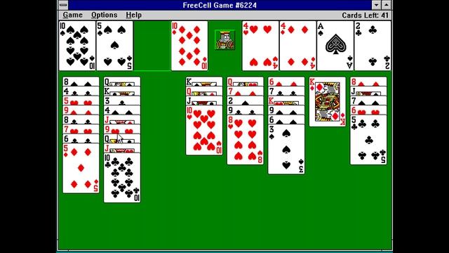 FreeCell [Windows 3.11 Longplay] (1993) Microsoft Corporation смотреть онлайн