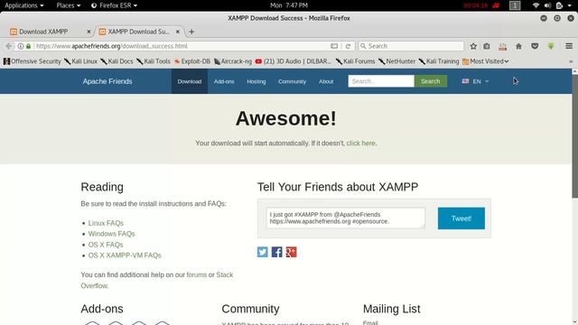 install xampp in kali linux смотреть онлайн