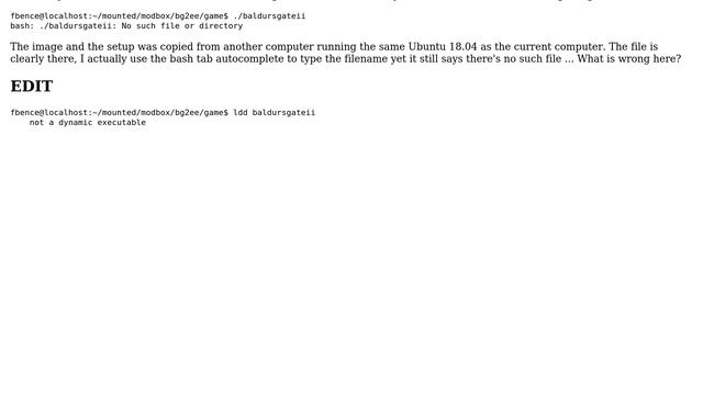 Ubuntu: Unable to run executable on mounted partition смотреть онлайн