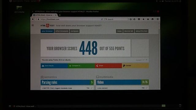 HTML5 test on Ubuntu MATE 16.04 on Raspberry Pi 3 смотреть онлайн