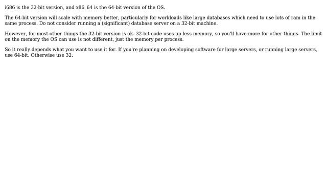 What is the difference between i686 and x86_64? (4 Solutions!!) смотреть онлайн