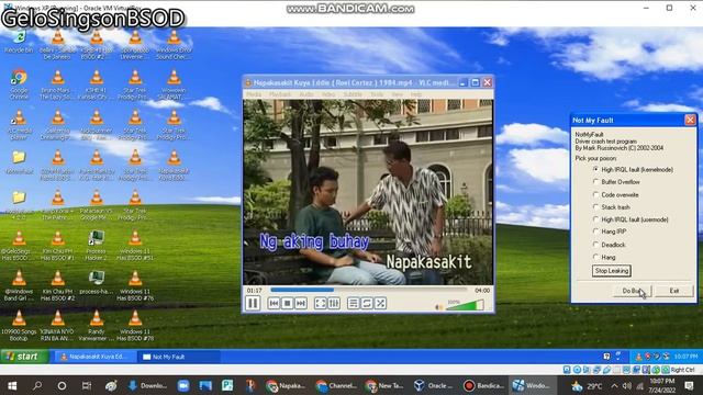 Windows XP has BSOD VM смотреть онлайн