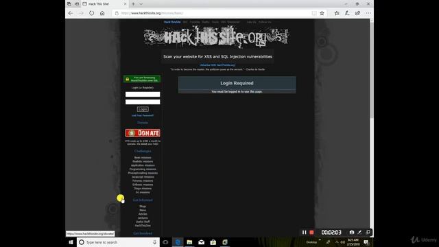 Creating a Hacking Lab-15//Explanation-External hackable Sites смотреть онлайн