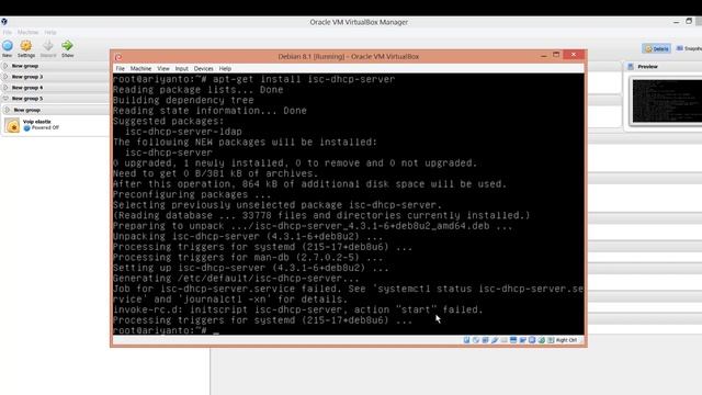 Konfigurasi DHCP Server Debian 8 di VirtualBox смотреть онлайн