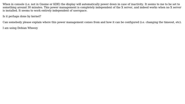 Unix & Linux: Display power management in console смотреть онлайн