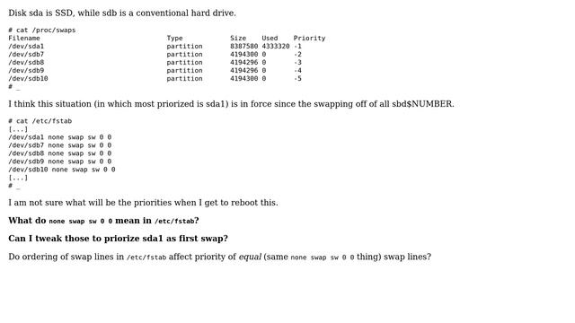 Explain `fstab` swap syntax смотреть онлайн