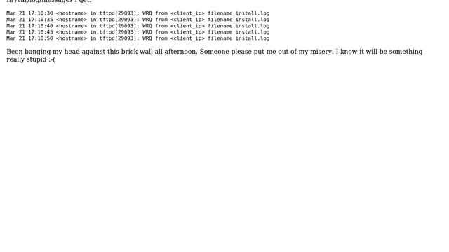 DevOps & SysAdmins: RHEL 6 TFTP server on VMware vSphere 5 not accepting files from remote clients смотреть онлайн