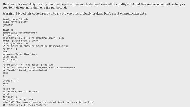 Unix & Linux: Make `rm` move to trash (9 Solutions!!) смотреть онлайн