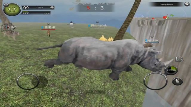 Wild Animals Online - Rhinoceros -Group Battle- Android/iOS - Gameplay Episode 11 смотреть онлайн