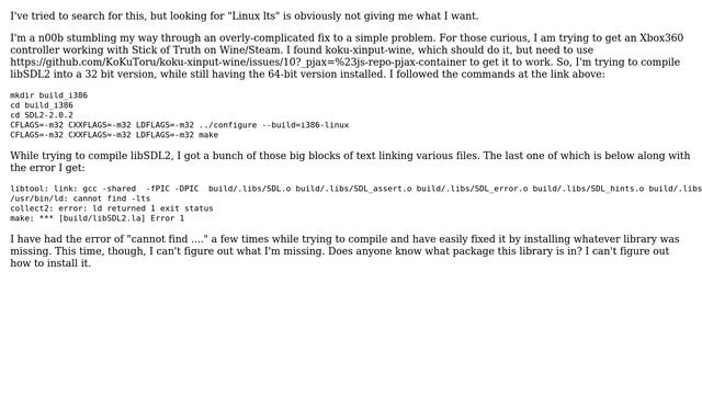 Ubuntu: Looking for lts library смотреть онлайн