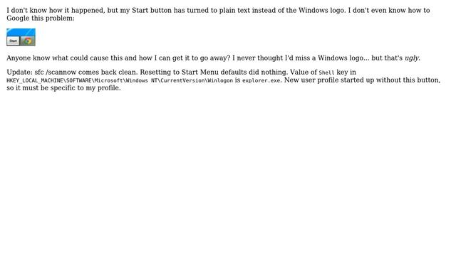 Unix & Linux: My Start button turned into a plain gray text "Start" button. How can I fix this? смотреть онлайн