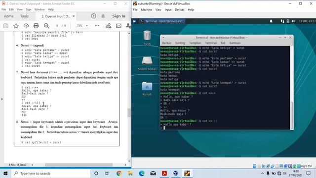 Perintah Input dan Output pada Terminal Linux | Operasi Input Output Linux Xubuntu | Teknik Kompute смотреть онлайн