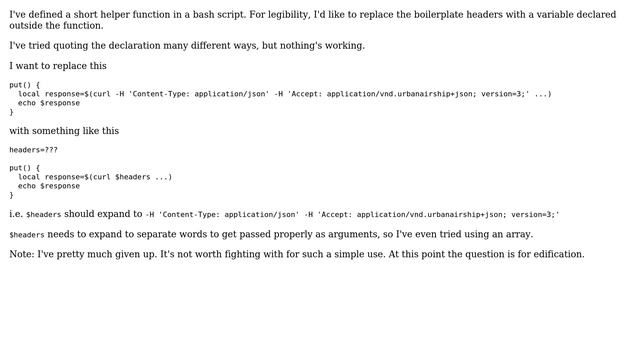 Unix & Linux: Bash variable quoting in a function смотреть онлайн