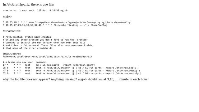 Why /etc/cron.hourly/myjob not working? (2 Solutions!!) смотреть онлайн