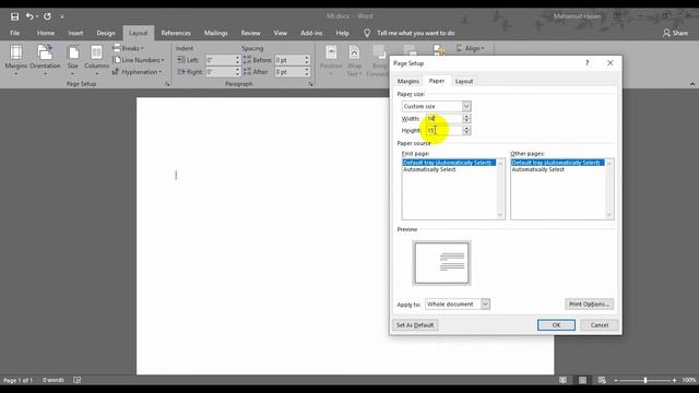 MS Word Margins, Page Orientation, Page Size | MS Word Column, Show line Number | MS Office 2019 смотреть онлайн