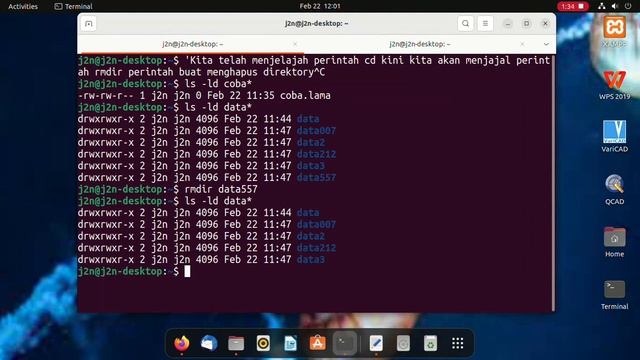 Belajar Linux rmdir perintah linus untuk menghapus direktory part 12 смотреть онлайн
