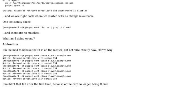 DevOps & SysAdmins: Puppet cert clean not working (2 Solutions!!) смотреть онлайн