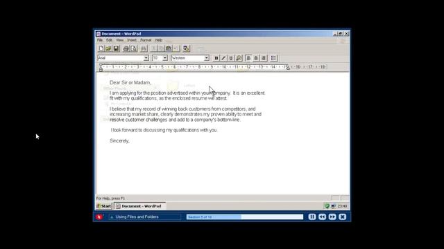 Windows XP Starter Edition [Getting Started Video Tour] - Using Files and Folders смотреть онлайн