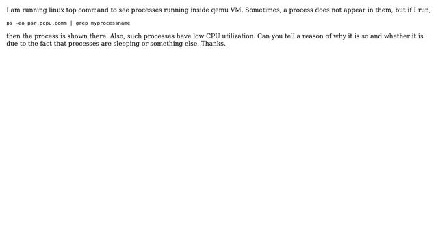 linux 'top' not showing all processes смотреть онлайн