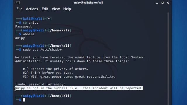 Creating New User in Kali Linux смотреть онлайн