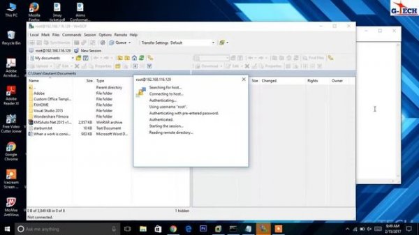 How to copy file/folder from local machine to virtual machine using winscp