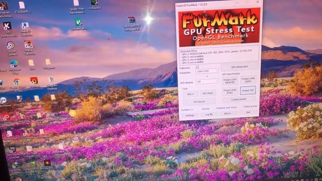 GVN 760WF3 / Display green lines Fixed ✅ Furmark 720p -Benchmarking смотреть онлайн