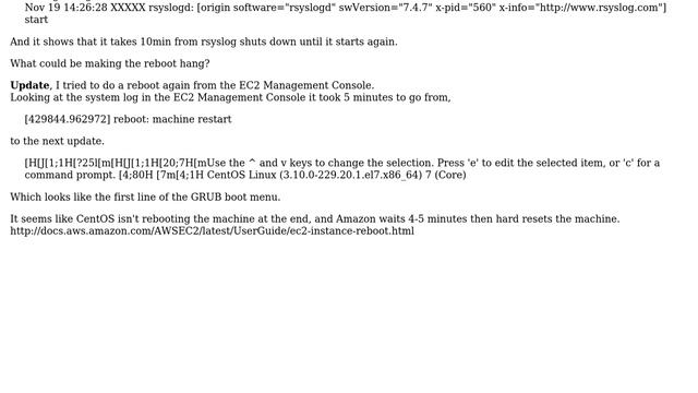 DevOps & SysAdmins: CentOS 7 on Amazon ec2 hangs on reboot смотреть онлайн
