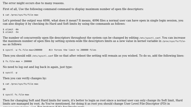 Changes to /etc/security/limits.conf and /etc/security/limits.d/20-nproc.conf have no effect смотреть онлайн