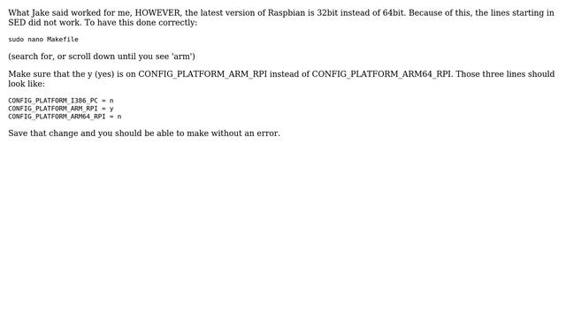 Raspberry Pi: Install drivers for RTL8812au for raspibian kernel 4.14.79-v7+ or 4.14.79.87-v7+? смотреть онлайн