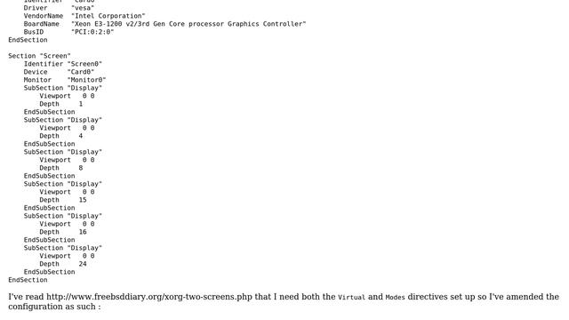 Set up multi-head environnement on FreeBSD running X.org смотреть онлайн