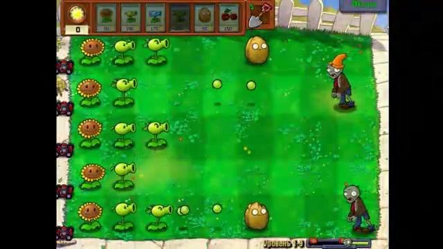 Plants vs Zombies - Level 1-9 смотреть онлайн