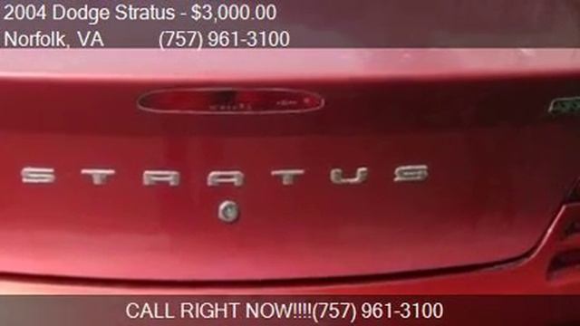 2004 Dodge Stratus SXT 4dr Sedan for sale in Norfolk, VA 235 смотреть онлайн