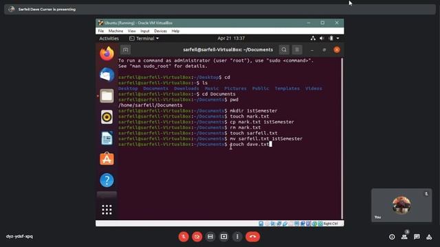 Activity 2: Ubuntu Terminal Exploration | Curran, Sarfeil Dave & Busbus, Mark смотреть онлайн