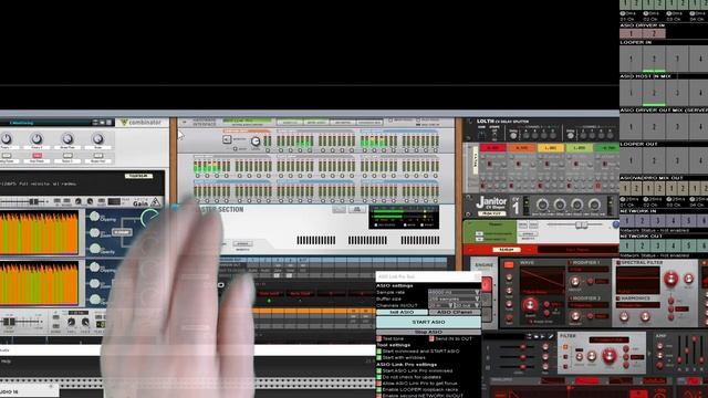 VCV VM and Reason, one happy family more of a demo tech using ASIO Link Pro. смотреть онлайн