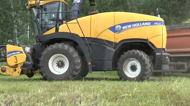 New Holland FR 600 and Claas Jaguar 830. Silage 2015. смотреть онлайн