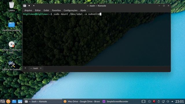 recuperando Grub do BigLinux em BTRFS e MBR смотреть онлайн