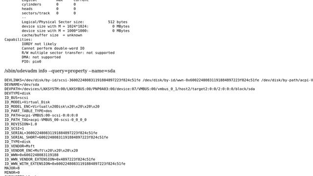 How identify a Virtual Hard Disk how unique in Linux? смотреть онлайн